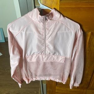 Pink mesh hoodie